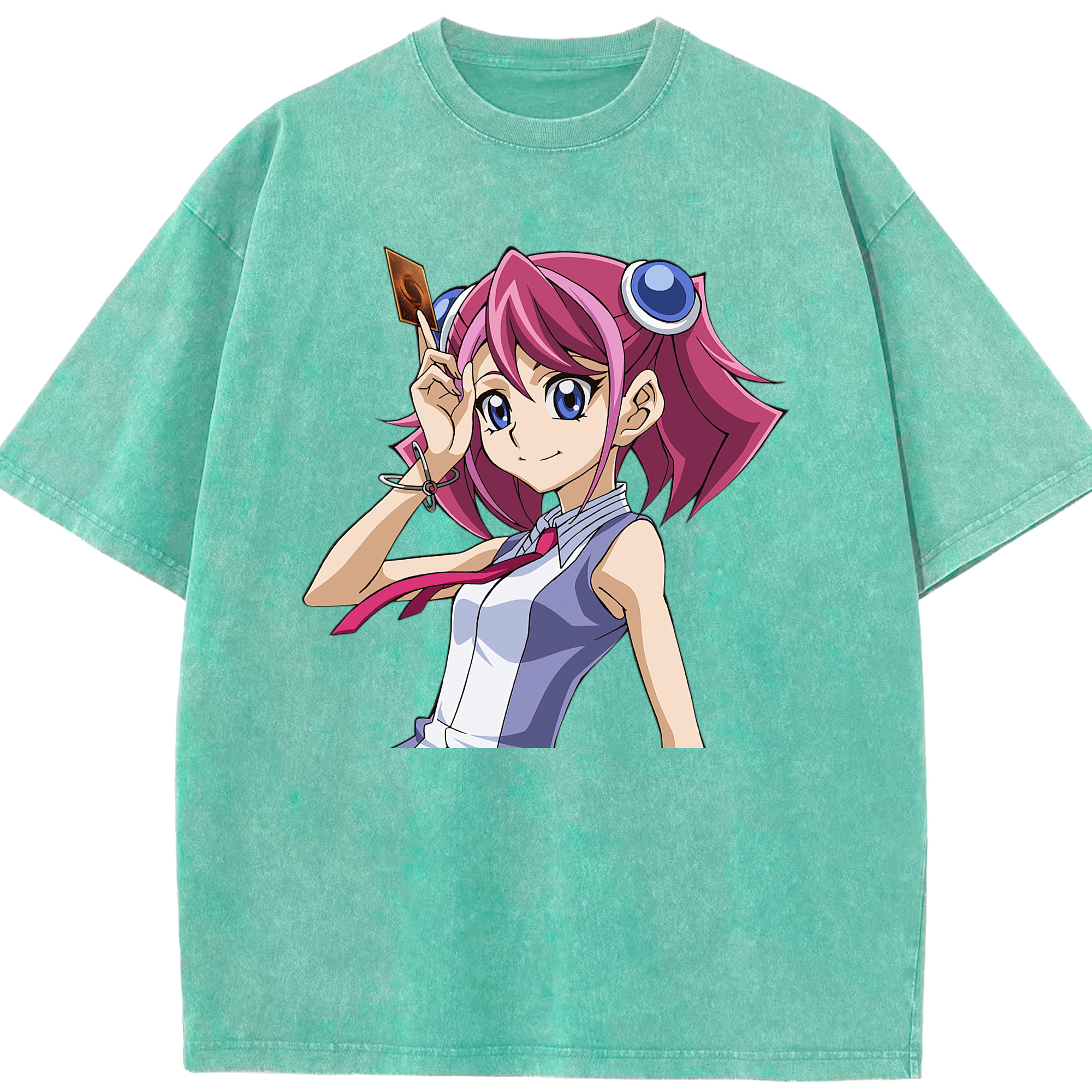 （画像用） 遊☆戯☆王 Yu-Gi-Oh! 綿100% ヴィンテージ風 半袖Tシャツ（フロントプリント）